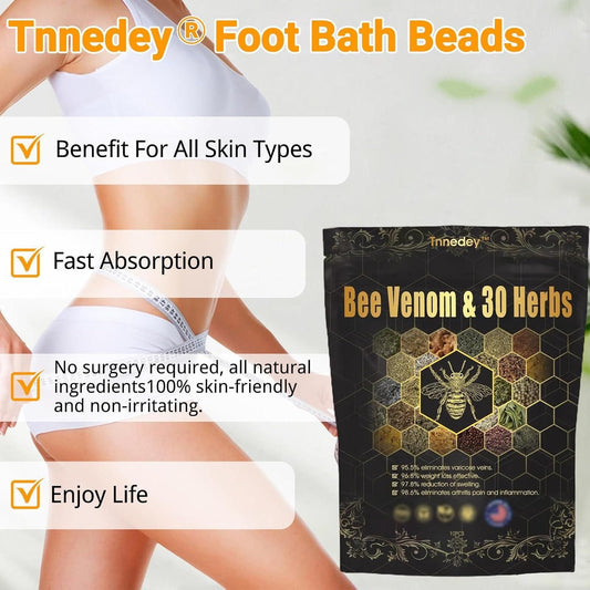 Bee Venom & 30 Herbs Detox Foot Bath Beads (Pack of 1)