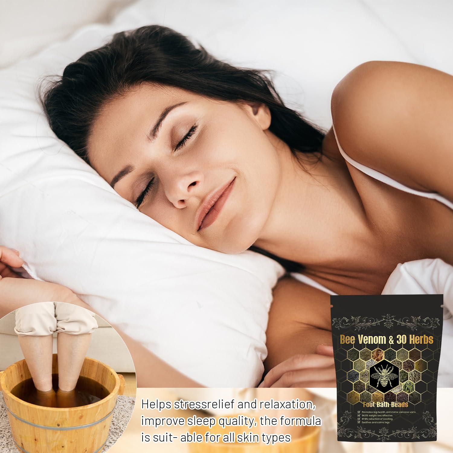 Bee Venom & 30 Herbs Detox Foot Bath Beads (Pack of 1)